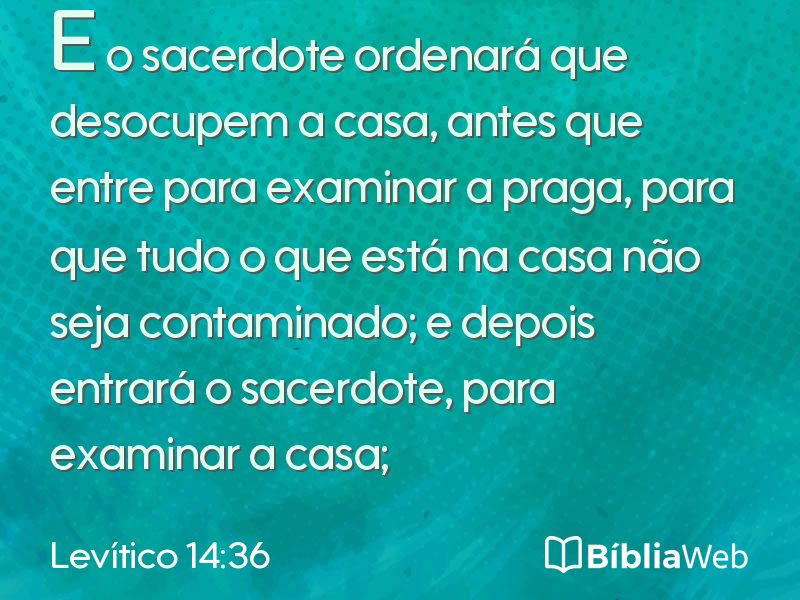 Levítico 14:36 em imagem para compartilhar