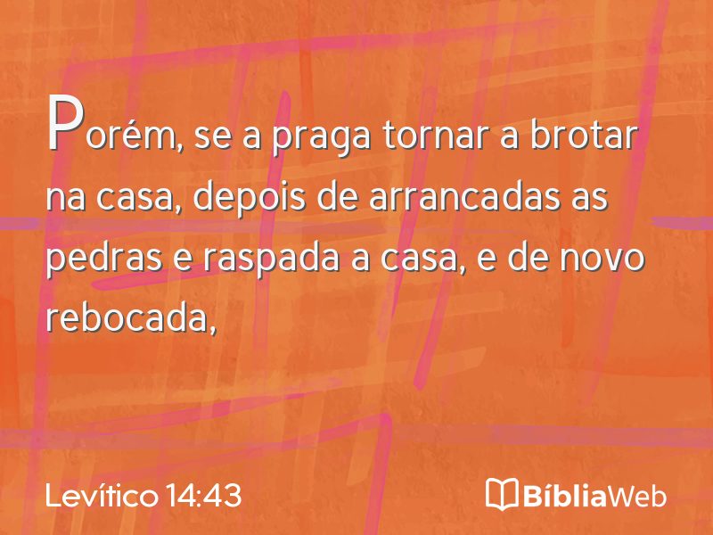 Levítico 14:43 em imagem para compartilhar