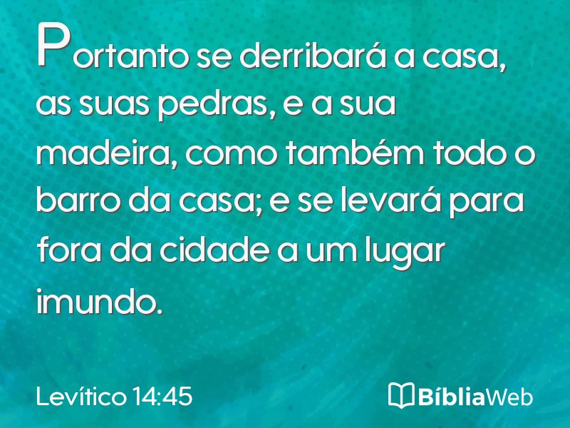 Levítico 14:45 em imagem para compartilhar