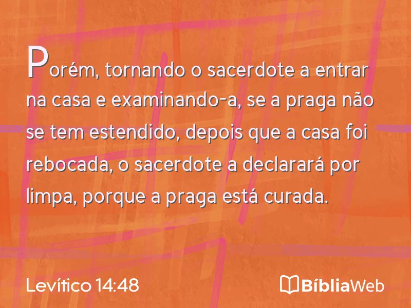 Levítico 14:48 em imagem para compartilhar