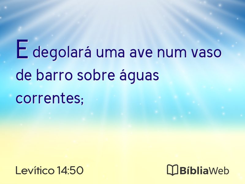 Levítico 14:50 em imagem para compartilhar