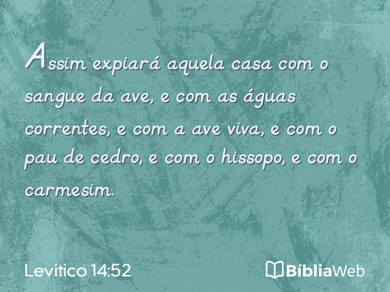 Levítico 14:52 em imagem para compartilhar