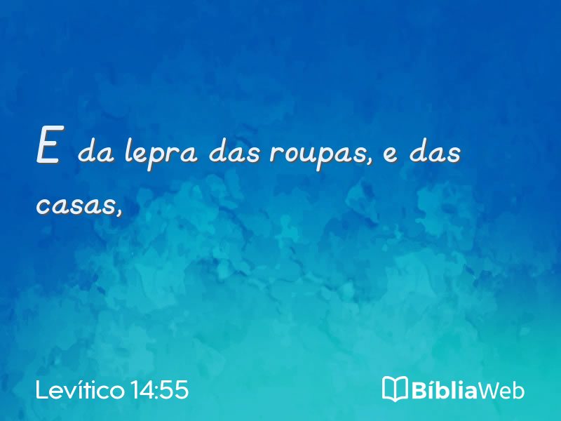 Levítico 14:55 em imagem para compartilhar
