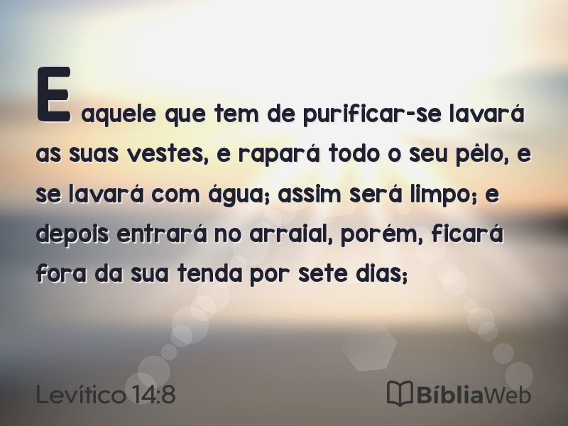 Levítico 14:8 em imagem para compartilhar