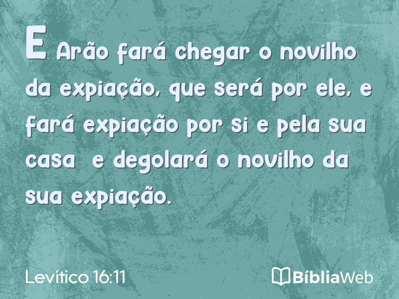 Levítico 16:11 em imagem para compartilhar
