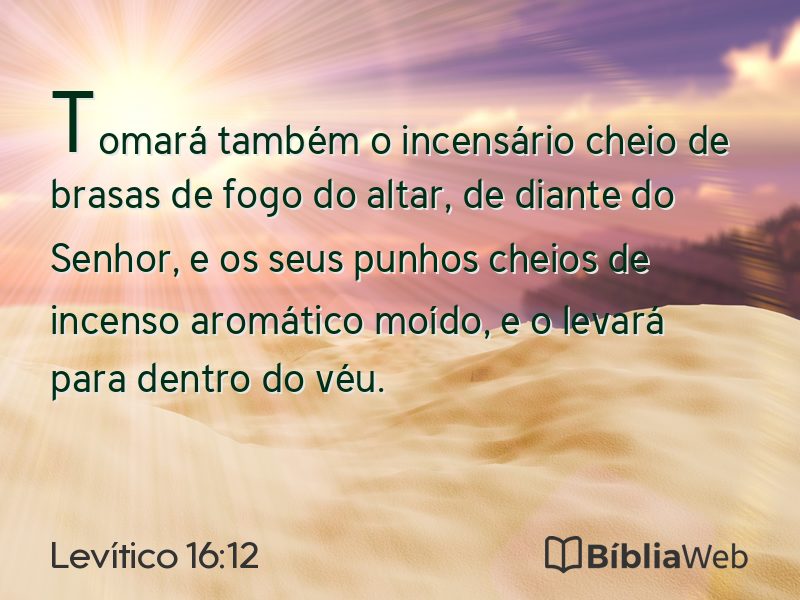 Levítico 16:12 em imagem para compartilhar