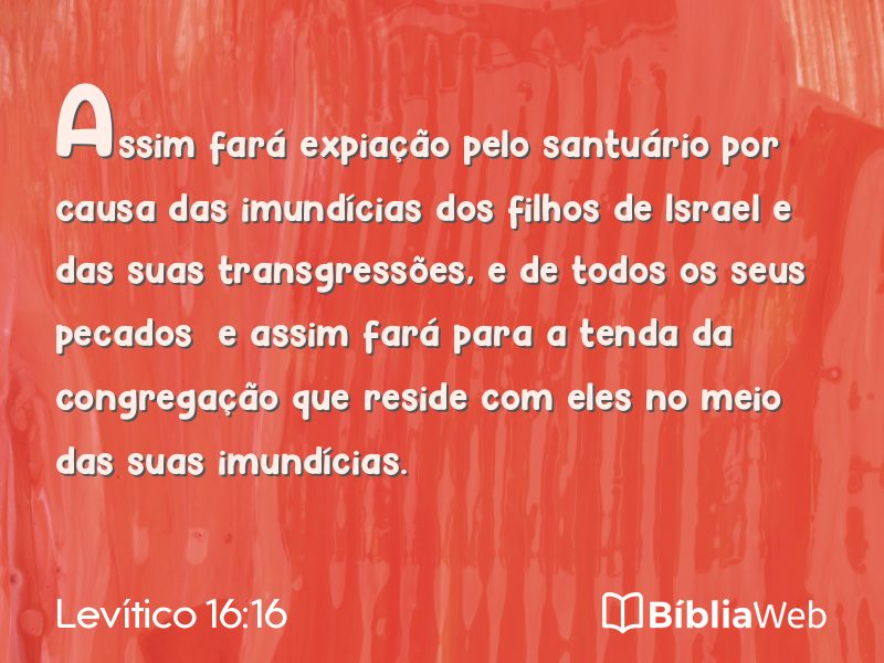 Levítico 16:16 em imagem para compartilhar