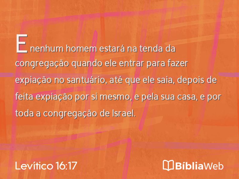 Levítico 16:17 em imagem para compartilhar