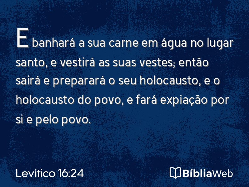 Levítico 16:24 em imagem para compartilhar