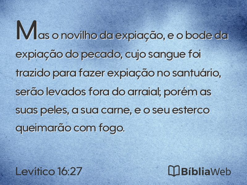 Levítico 16:27 em imagem para compartilhar