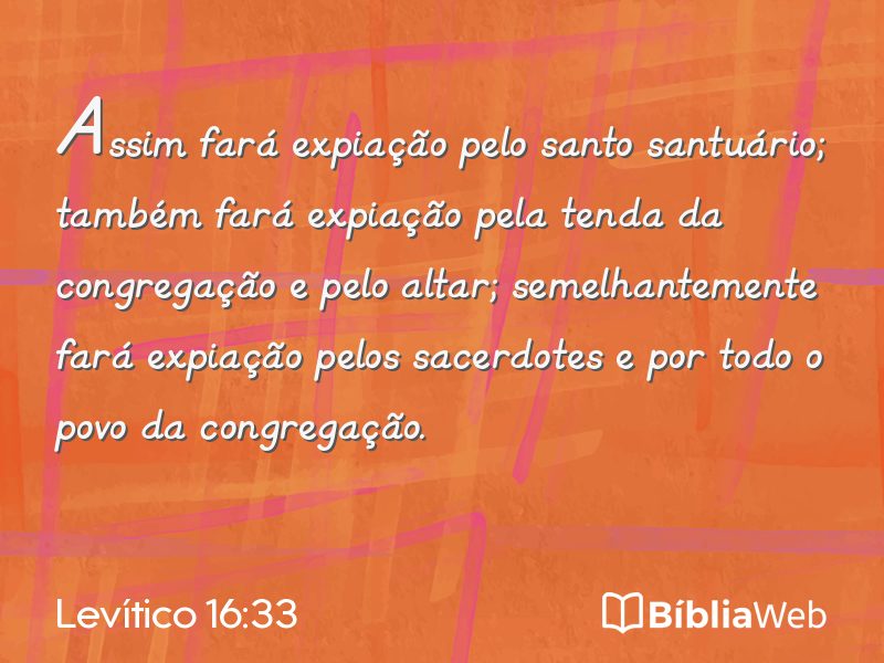 Levítico 16:33 em imagem para compartilhar