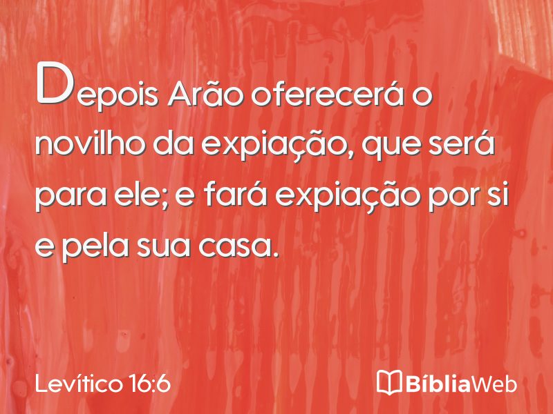 Levítico 16:6 em imagem para compartilhar