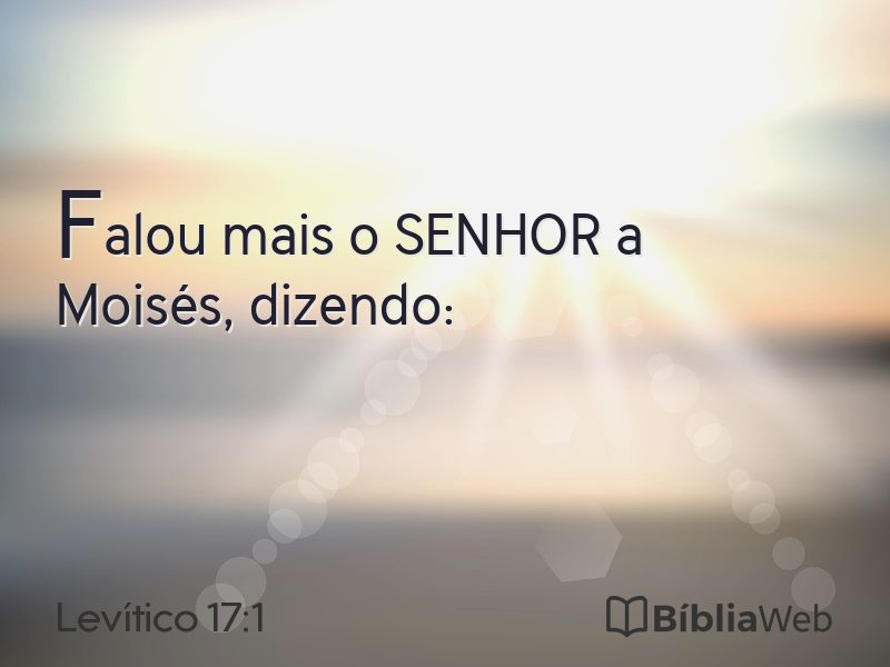 Levítico 17:1 em imagem para compartilhar