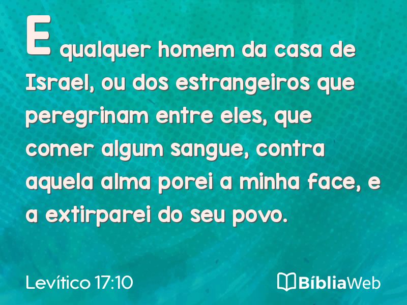 Levítico 17:10 em imagem para compartilhar
