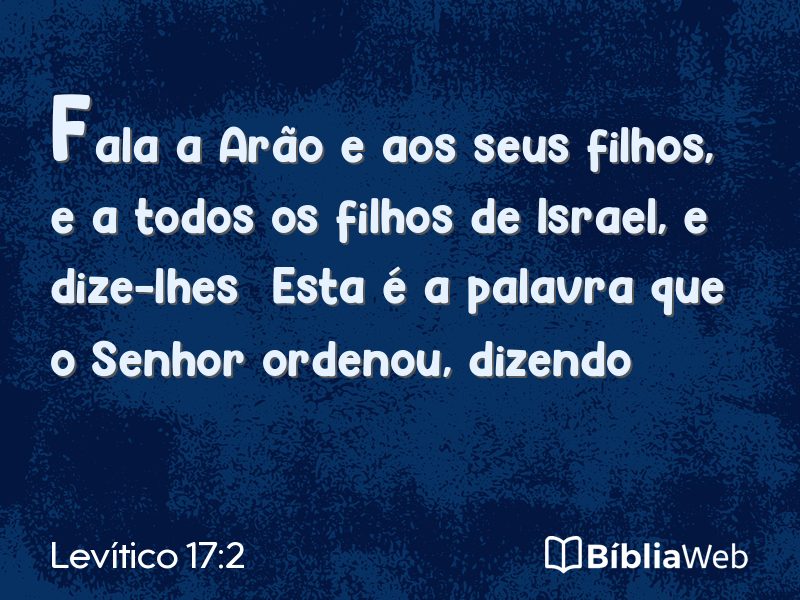 Levítico 17:2 em imagem para compartilhar