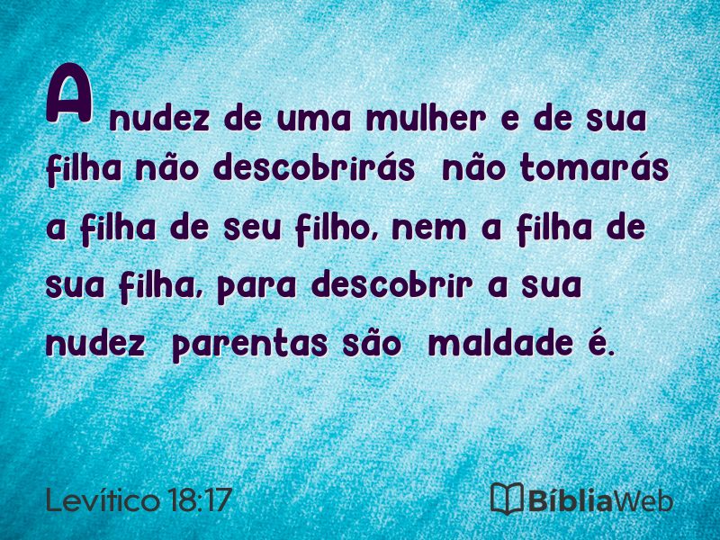 Levítico 18:17 em imagem para compartilhar
