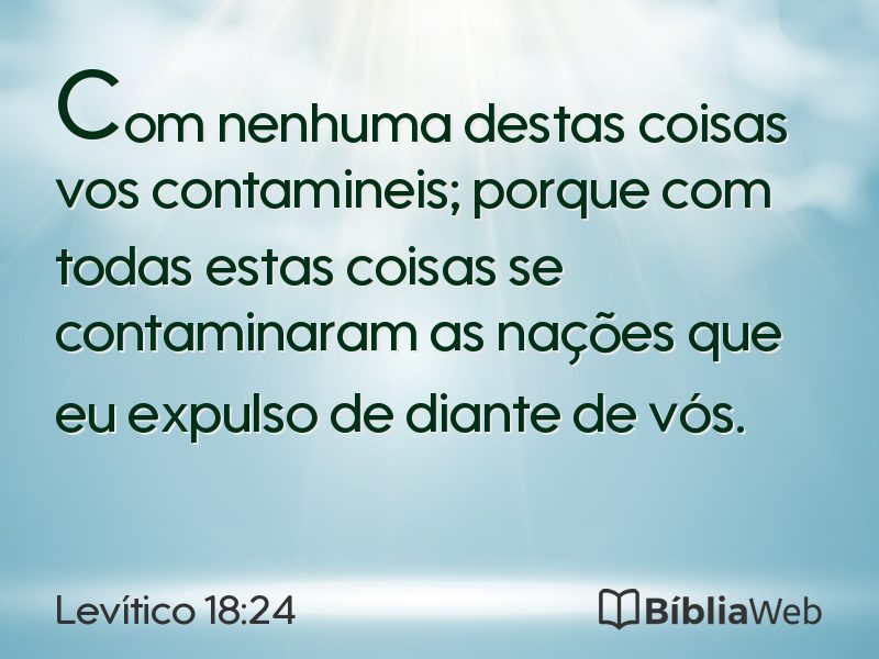 Levítico 18:24 em imagem para compartilhar