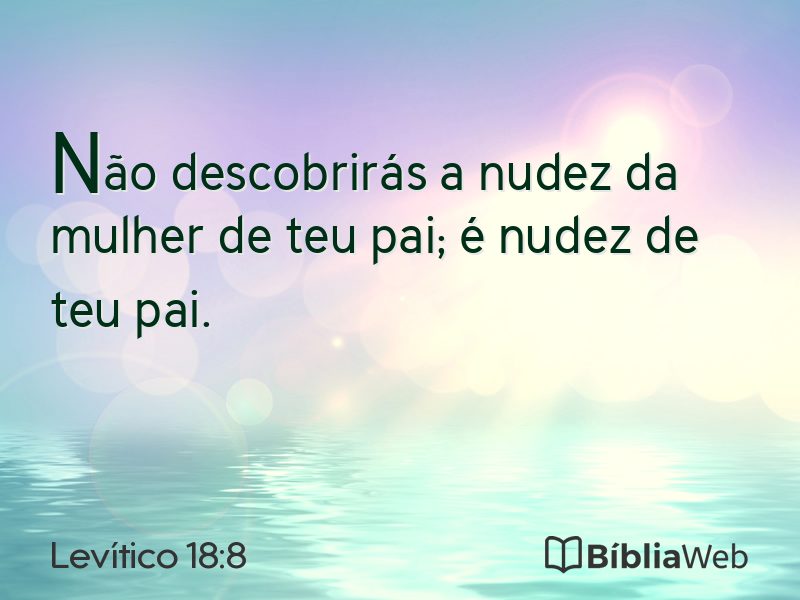 Levítico 18:8 em imagem para compartilhar