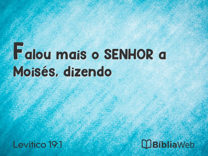 Levítico 19:1 em imagem para compartilhar