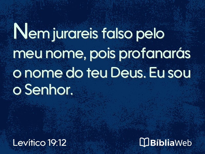 Levítico 19:12 em imagem para compartilhar