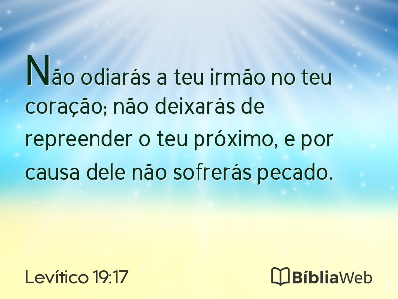 Levítico 19:17 em imagem para compartilhar
