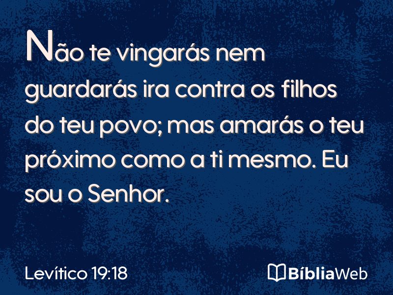 Levítico 19:18 em imagem para compartilhar