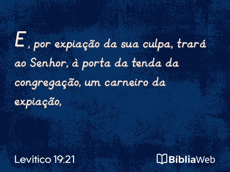 Levítico 19:21 em imagem para compartilhar