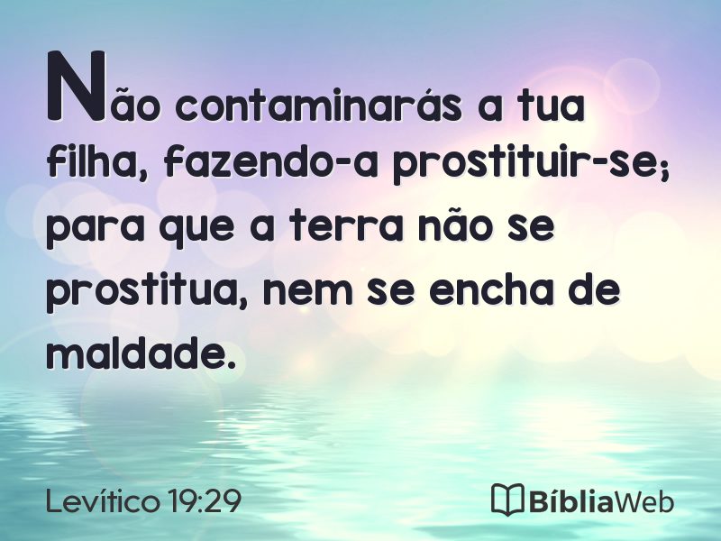 Levítico 19:29 em imagem para compartilhar