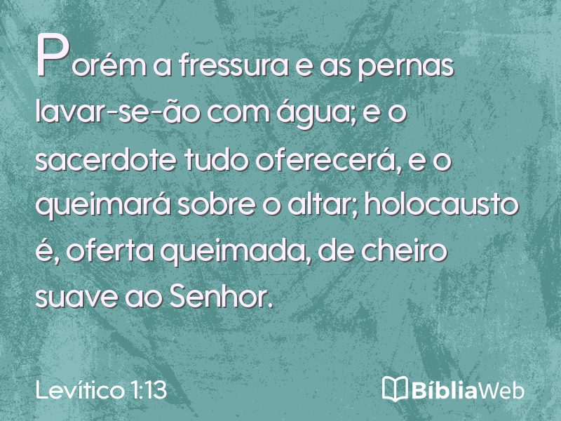 Levítico 1:13 em imagem para compartilhar