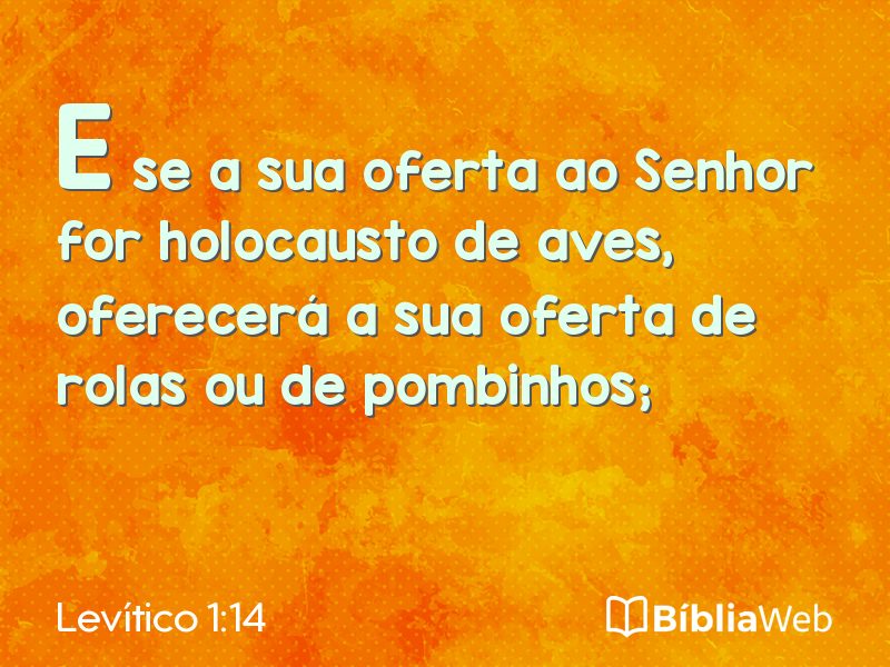 Levítico 1:14 em imagem para compartilhar
