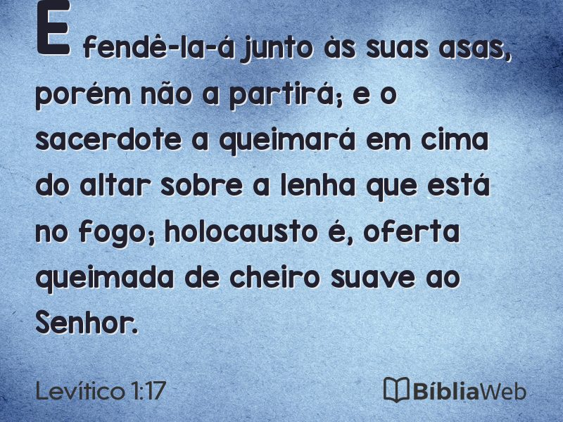 Levítico 1:17 em imagem para compartilhar