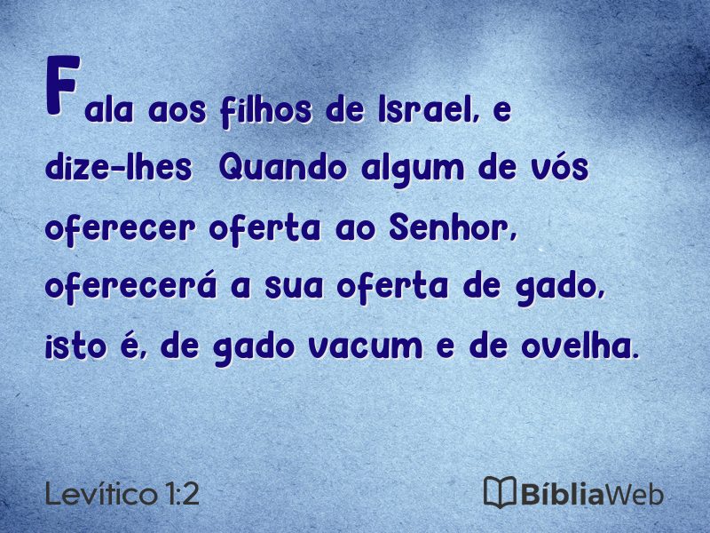 Levítico 1:2 em imagem para compartilhar