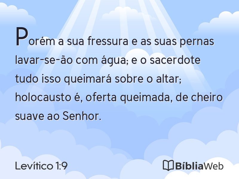 Levítico 1:9 em imagem para compartilhar