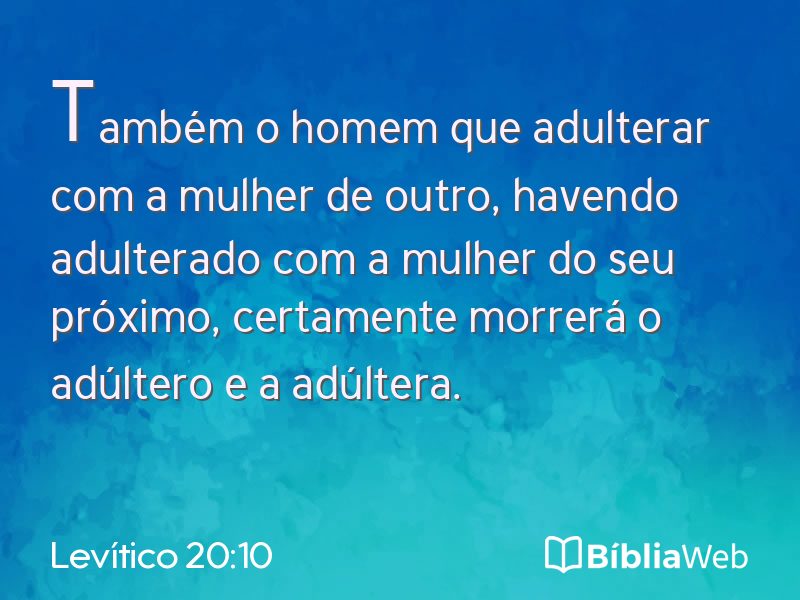 Levítico 20:10 em imagem para compartilhar