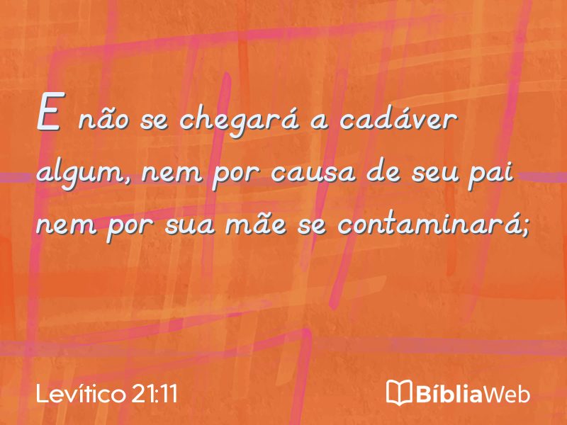 Levítico 21:11 em imagem para compartilhar