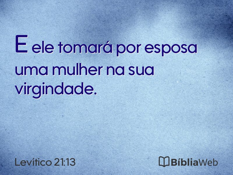 Levítico 21:13 em imagem para compartilhar