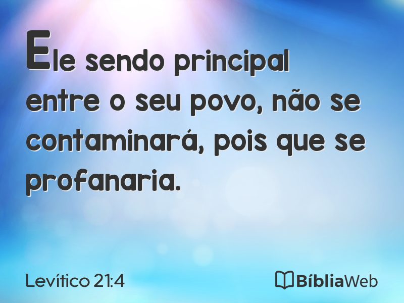 Levítico 21:4 em imagem para compartilhar