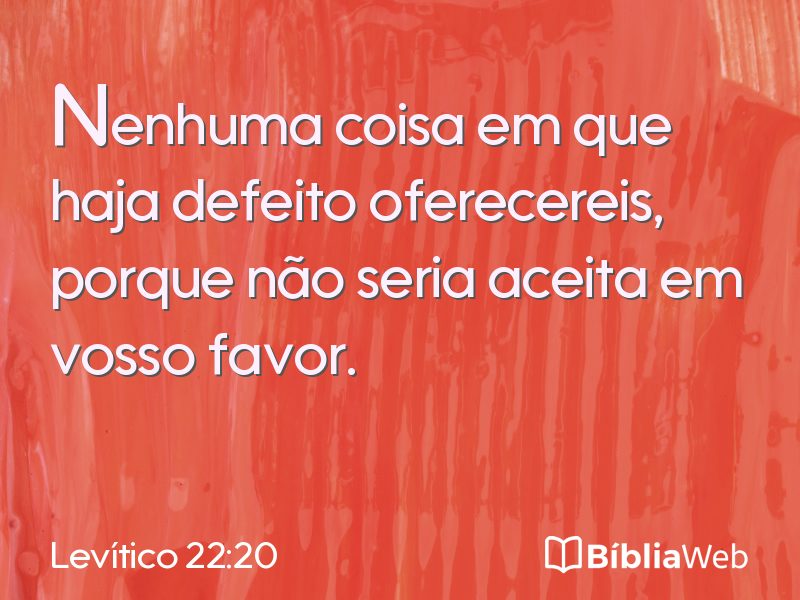 Levítico 22:20 em imagem para compartilhar