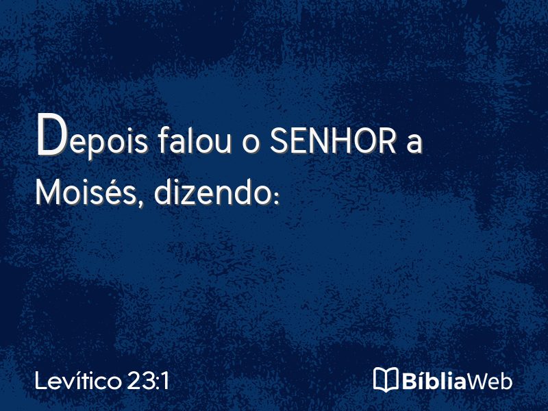 Levítico 23:1 em imagem para compartilhar