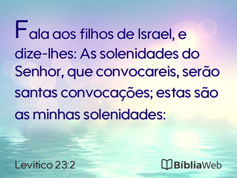 Levítico 23:2 em imagem para compartilhar