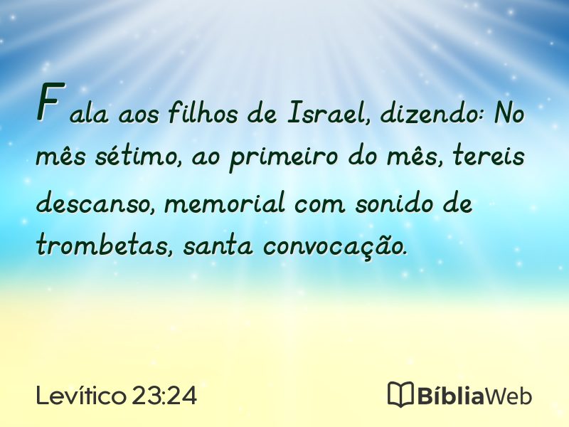 Levítico 23:24 em imagem para compartilhar