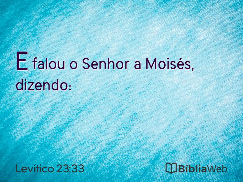 Levítico 23:33 em imagem para compartilhar