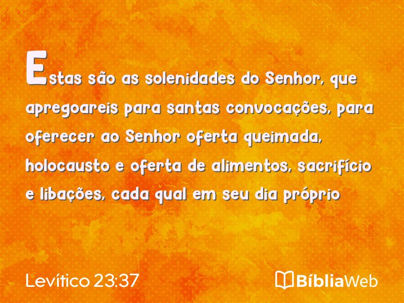 Levítico 23:37 em imagem para compartilhar