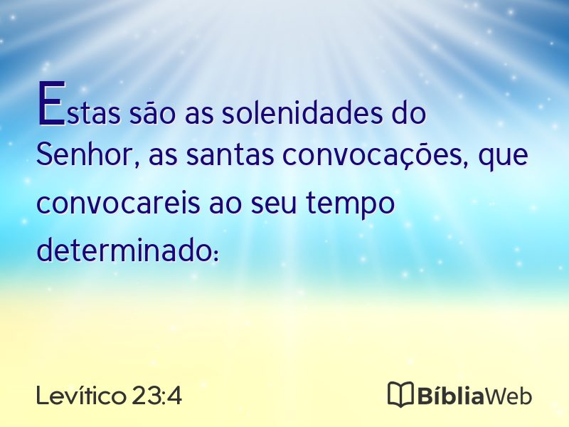 Levítico 23:4 em imagem para compartilhar