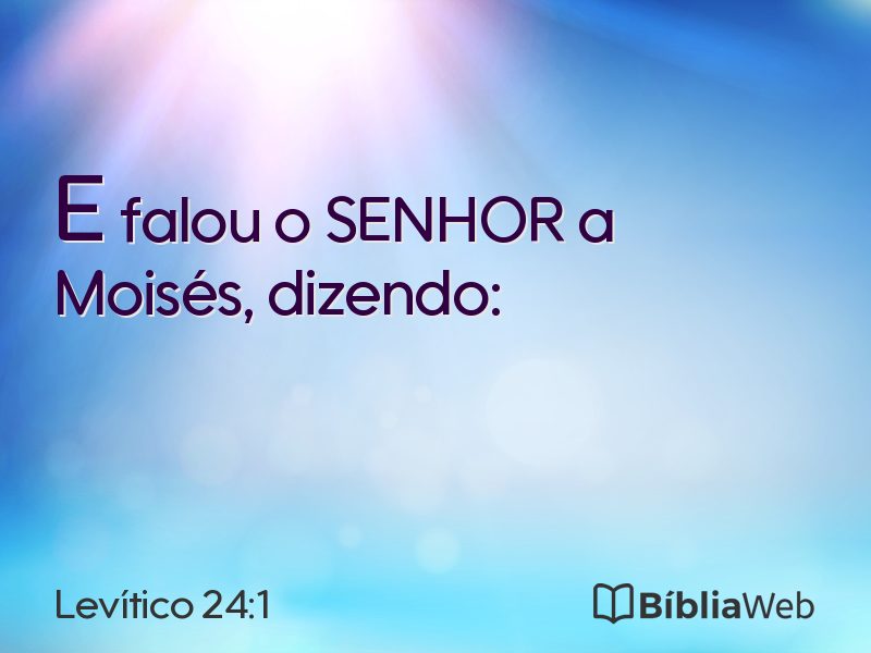 Levítico 24:1 em imagem para compartilhar