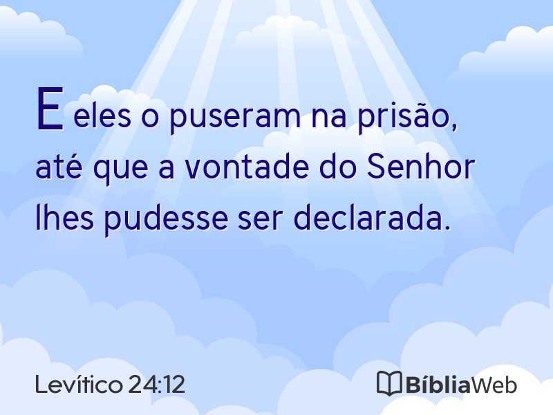 Levítico 24:12 em imagem para compartilhar