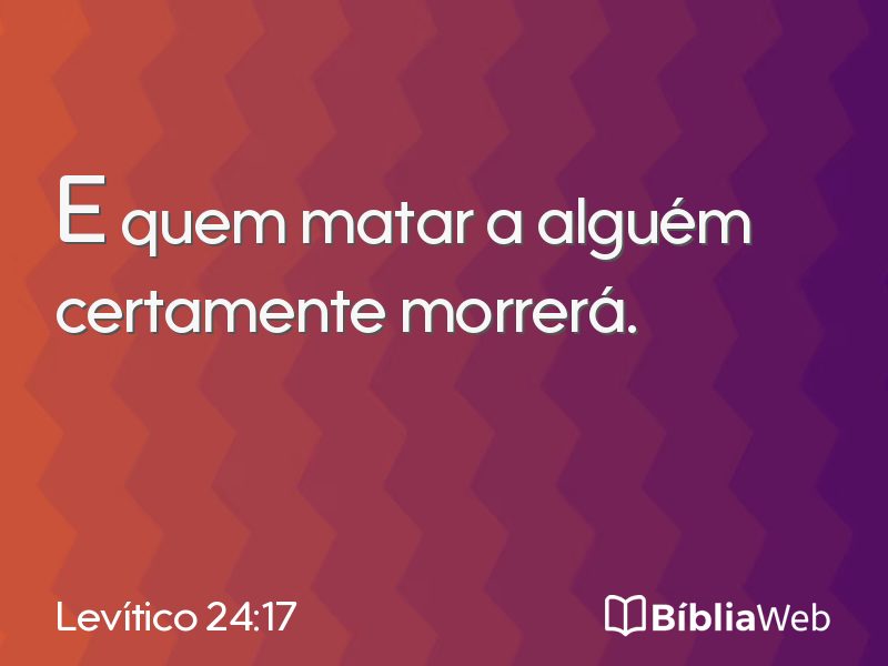 Levítico 24:17 em imagem para compartilhar