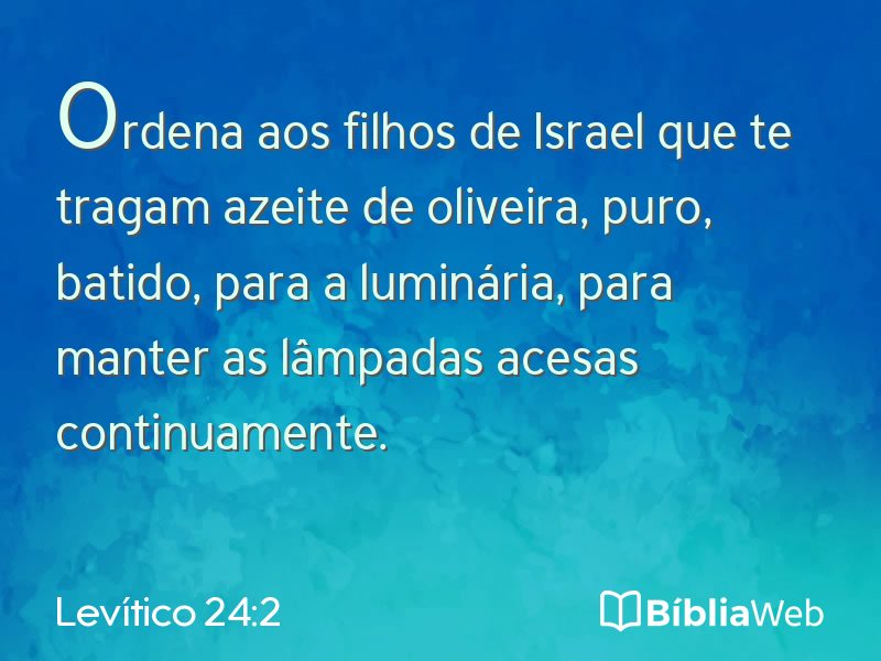 Levítico 24:2 em imagem para compartilhar
