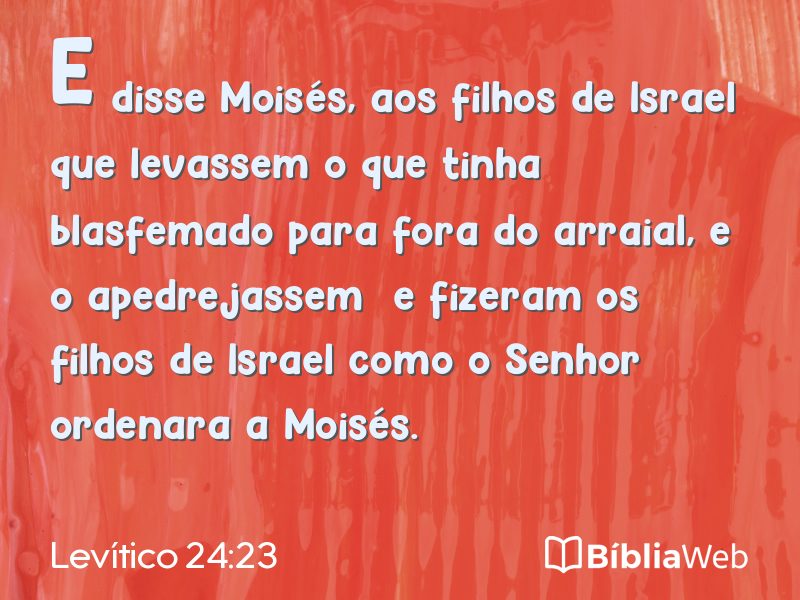 Levítico 24:23 em imagem para compartilhar