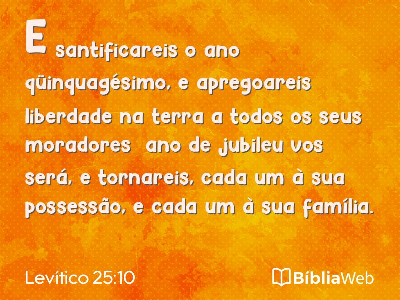Levítico 25:10 em imagem para compartilhar